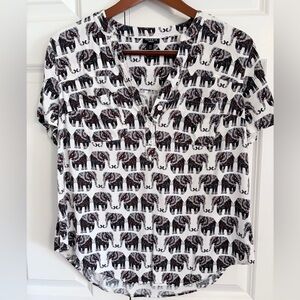 Torrid Elephant Print Blouse